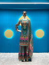 LG 1840 Muslin Printed Wedding Wear Sharara Readymade Suits Wholesale Price In India